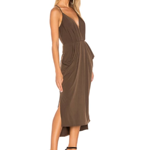BCBGeneration Brown Midi Dress - Picture 1 of 6